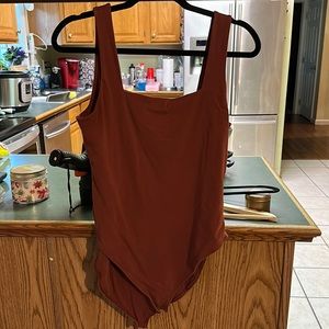 Rust colored bodysuit